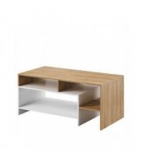 ALBA - Table basse 120 cm - Blanc-bois